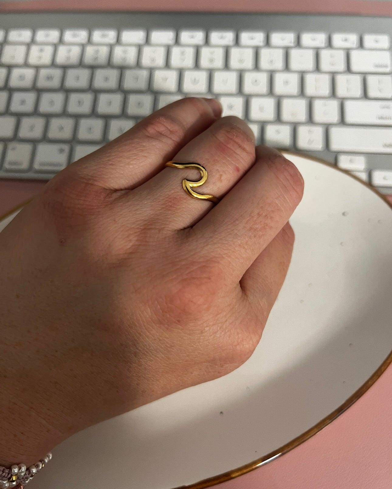 Ola Ring - Perla De Agua Dulce