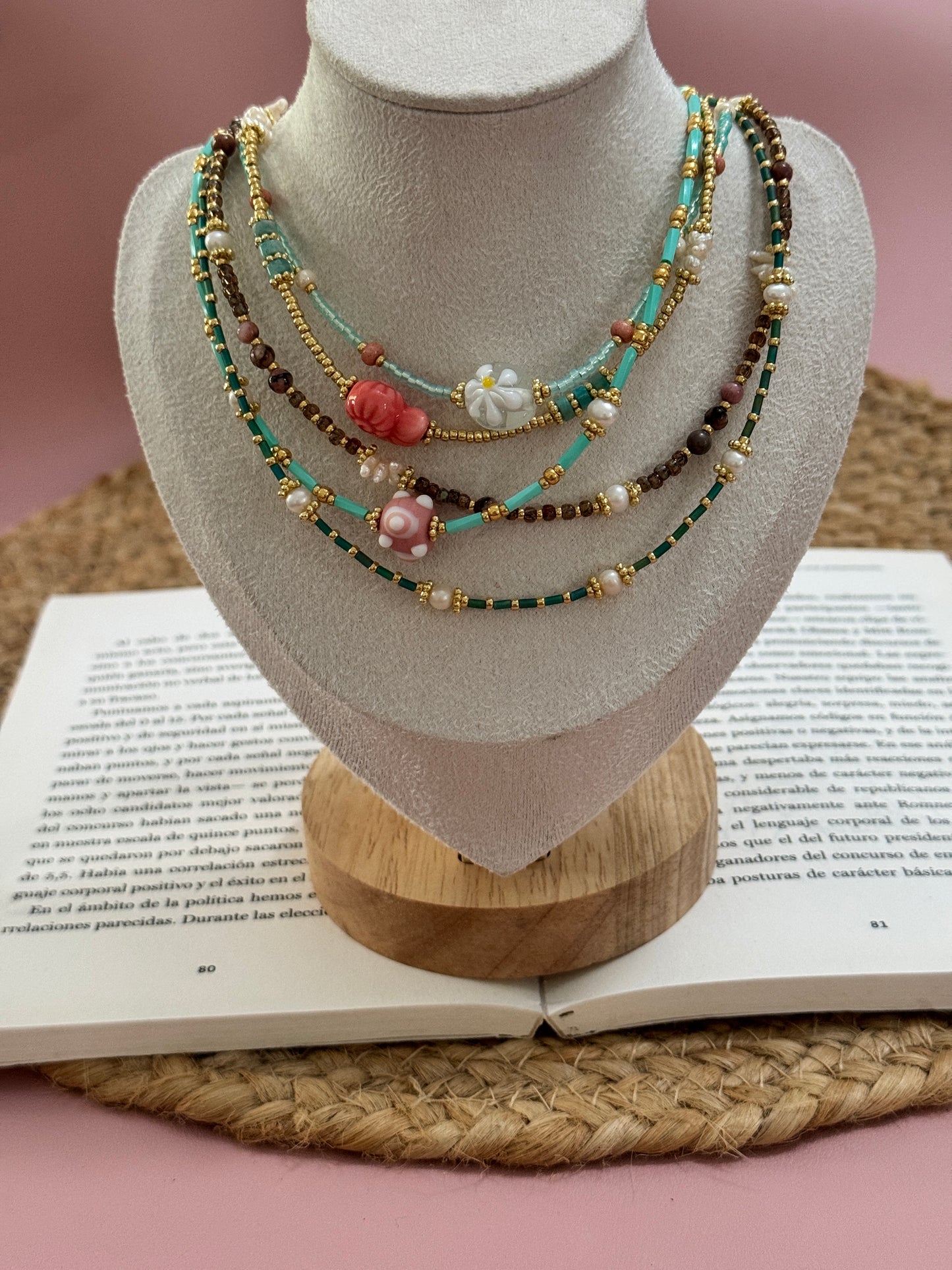 Esmeralda choker - Perla De Agua Dulce