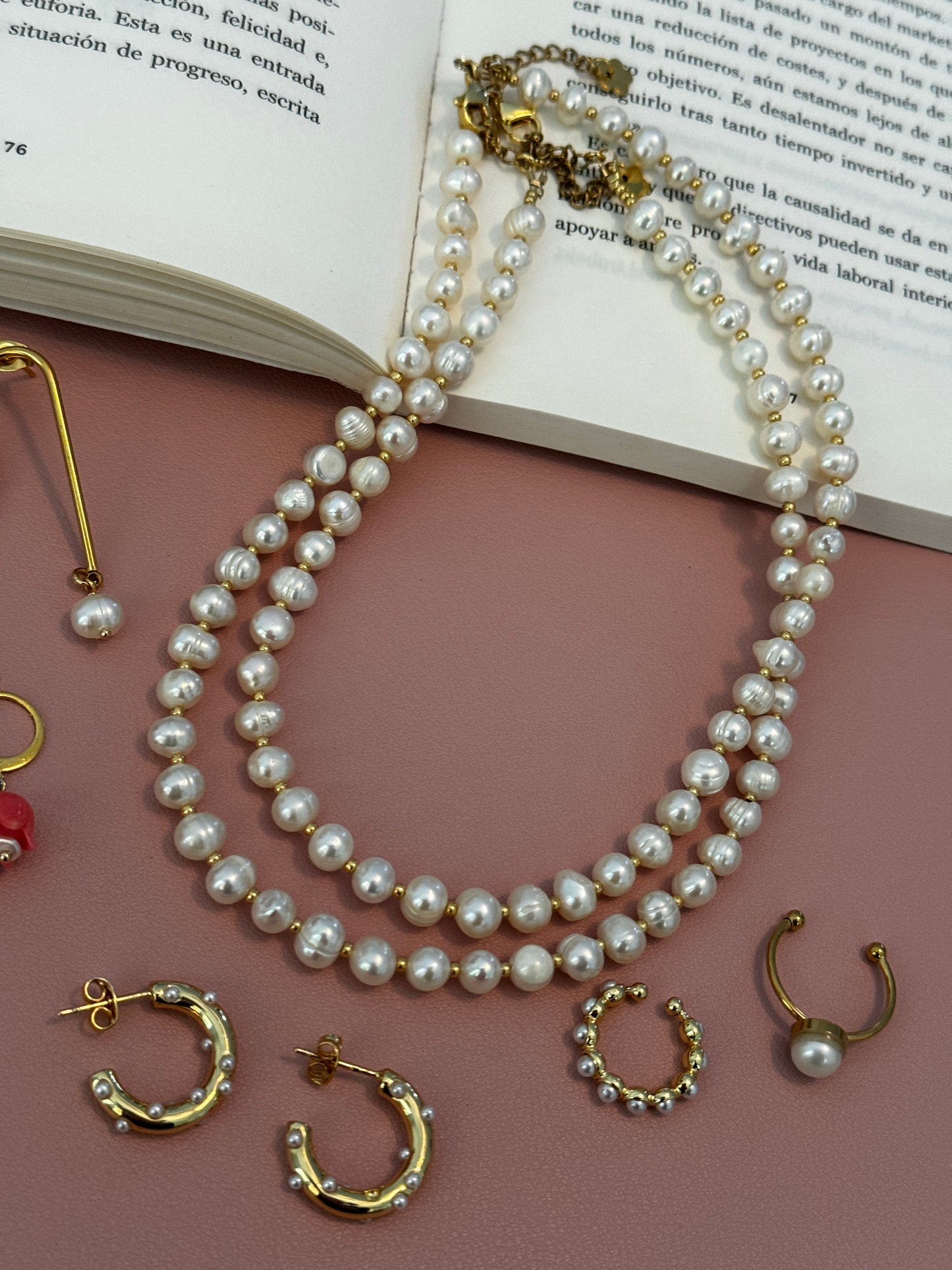 Choker de Perlas - Perla De Agua Dulce