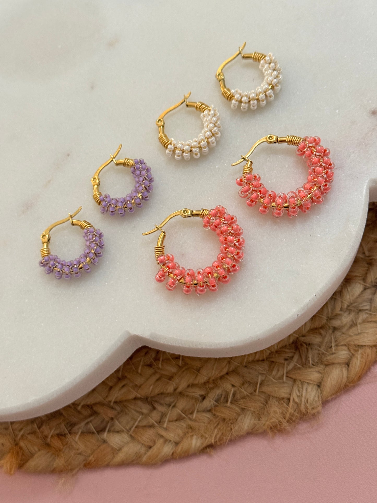 Celin Hoops - Perla De Agua Dulce