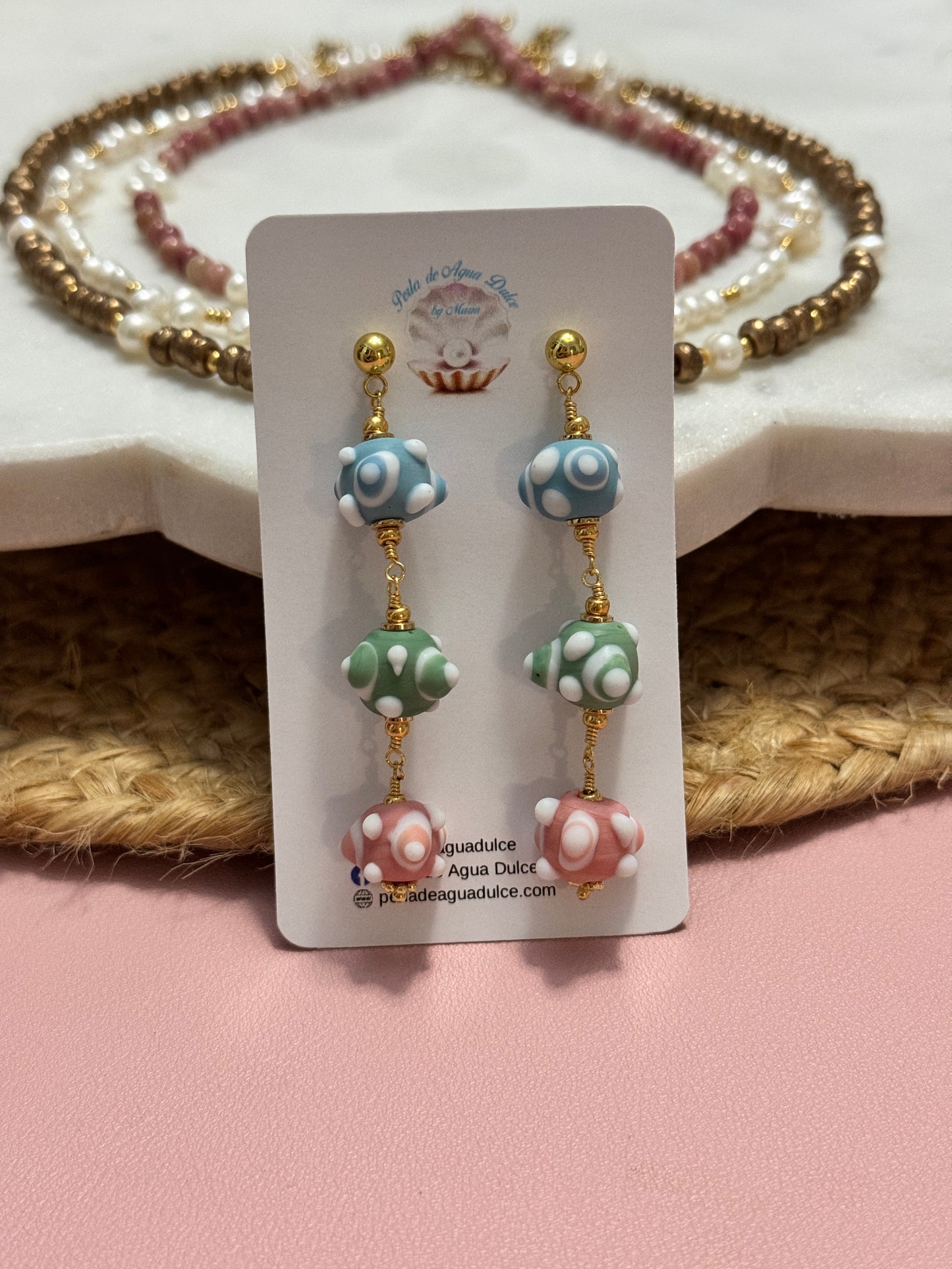 Dots Murano Earrings