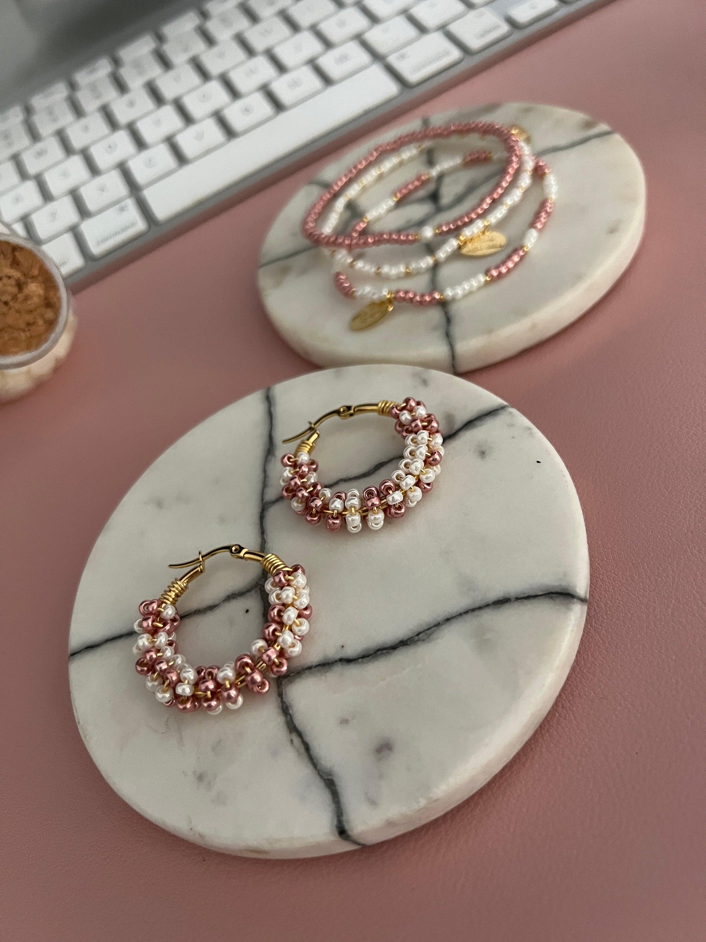 Hoops metallic - Perla De Agua Dulce