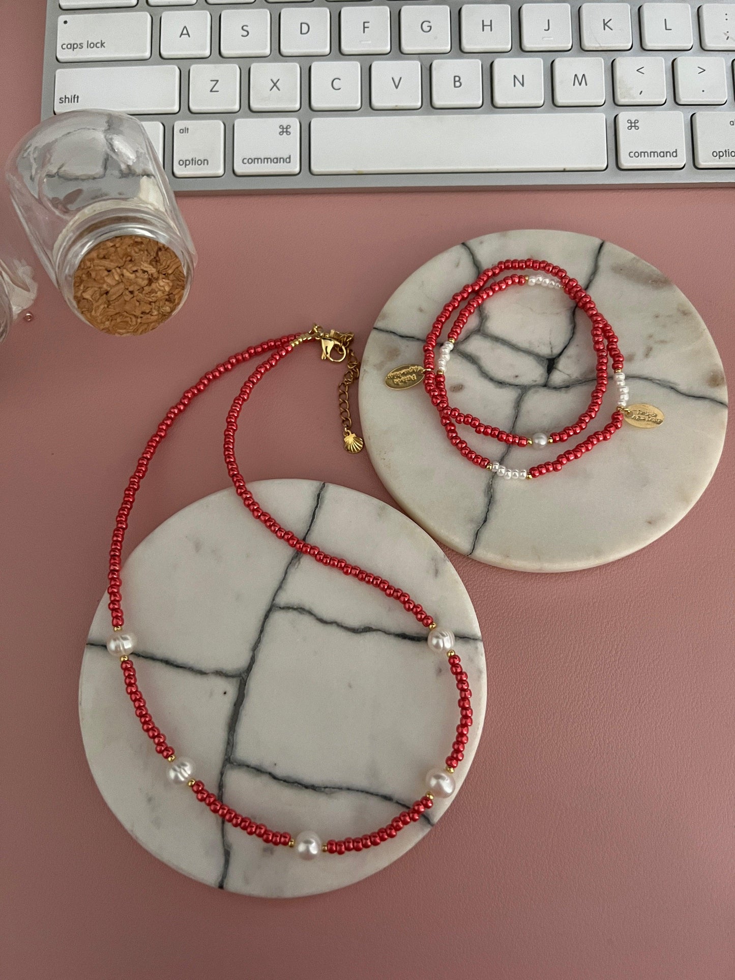 Choker metálico - Perla De Agua Dulce