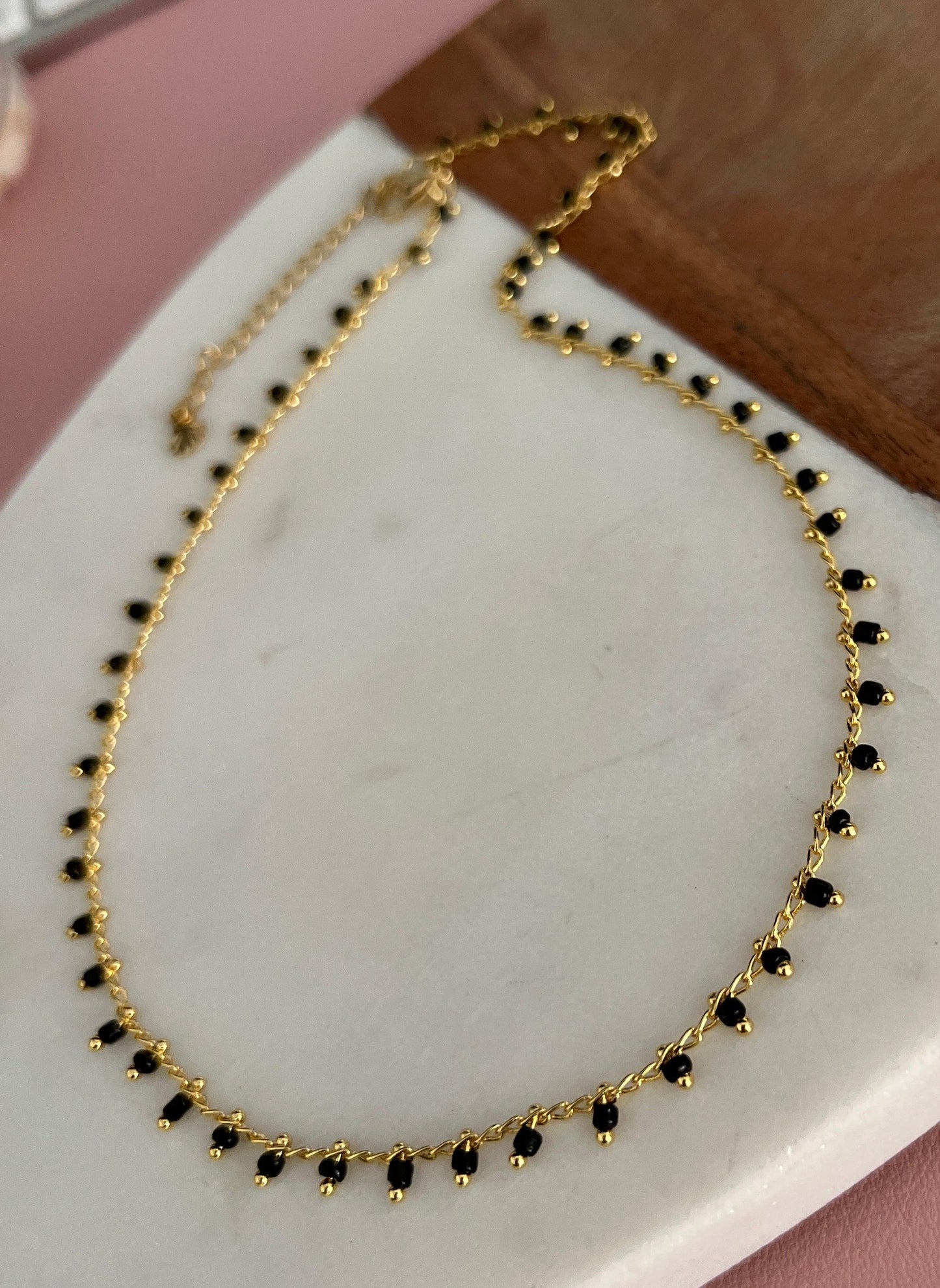 Black choker - Perla De Agua Dulce