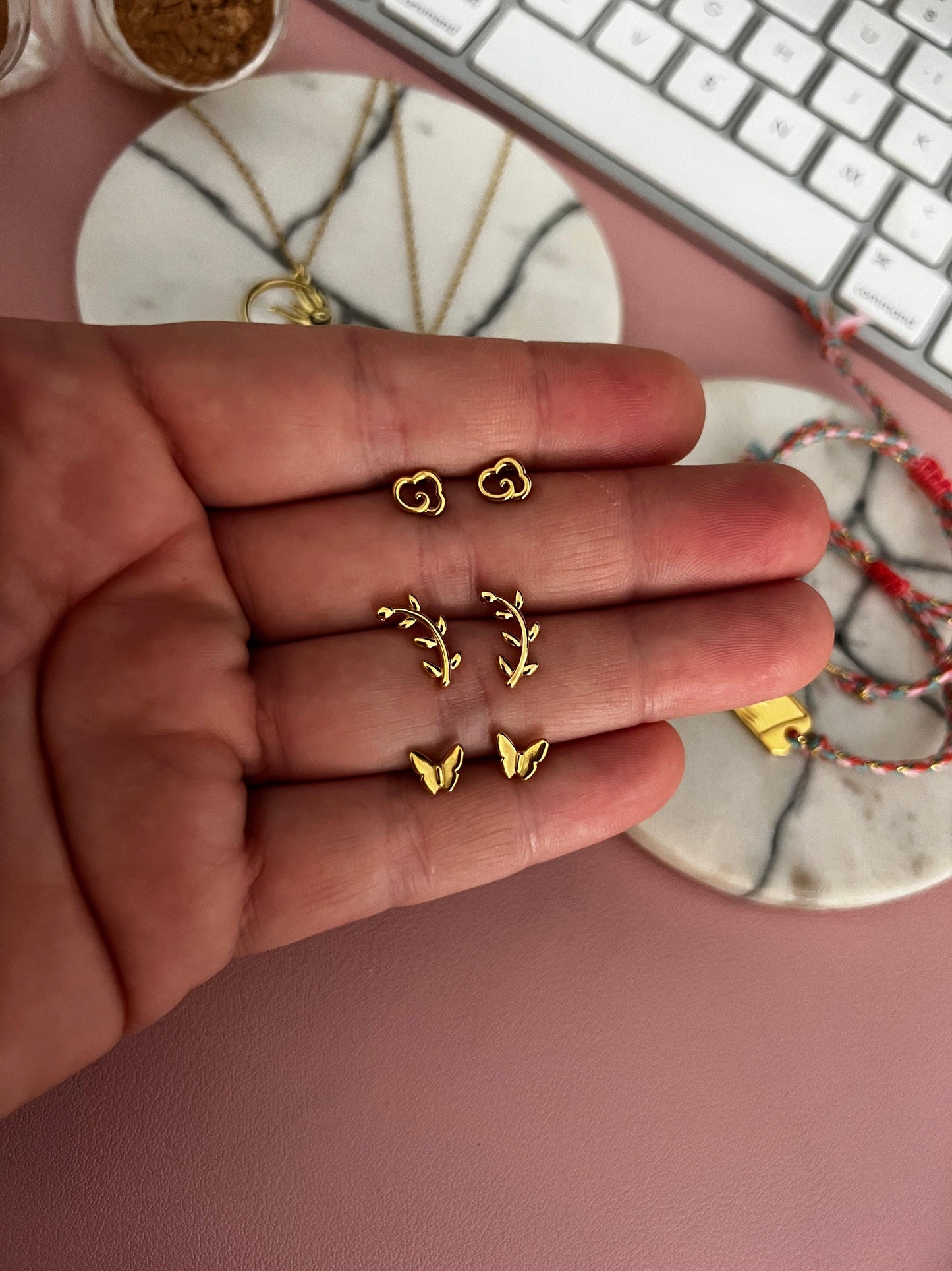 Mini stud - Perla De Agua Dulce