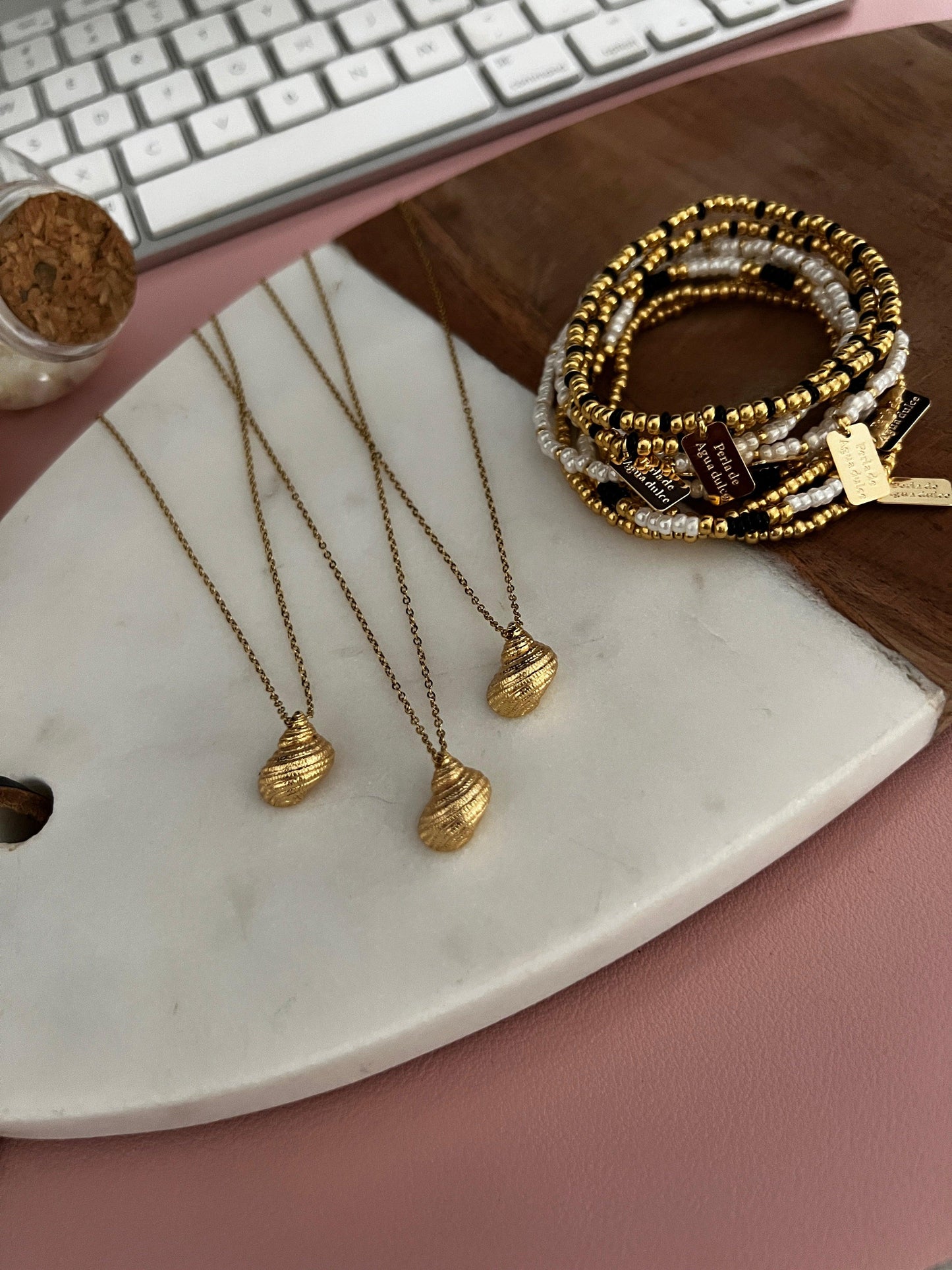 Caracol chain - Perla De Agua Dulce