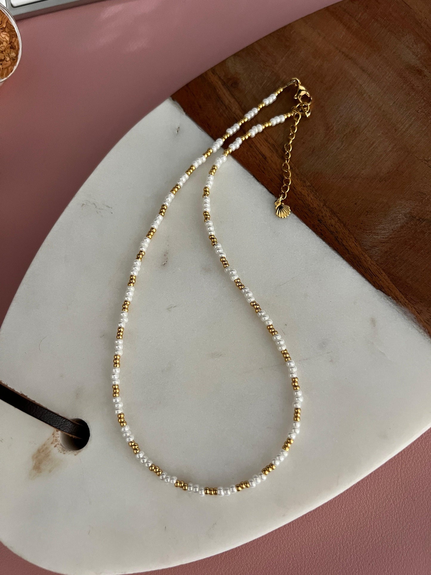 Perlado choker - Perla De Agua Dulce