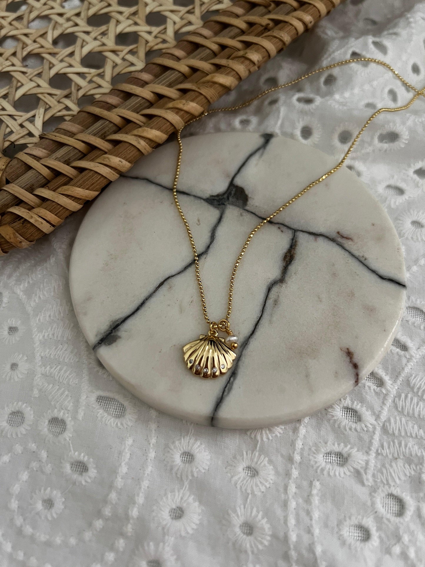 Cadena Shell Signature - Perla De Agua Dulce