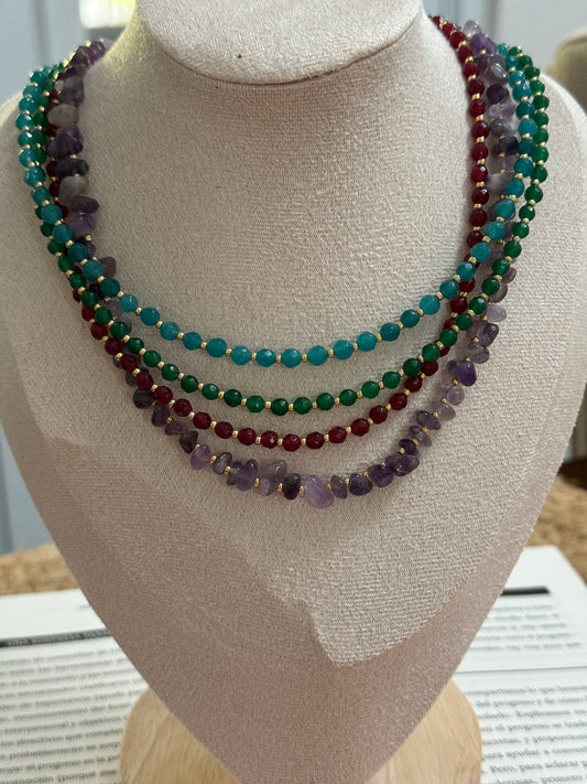 Gemstone choker - Perla De Agua Dulce