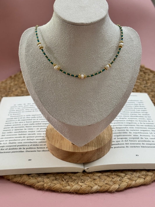 Esmeralda choker - Perla De Agua Dulce