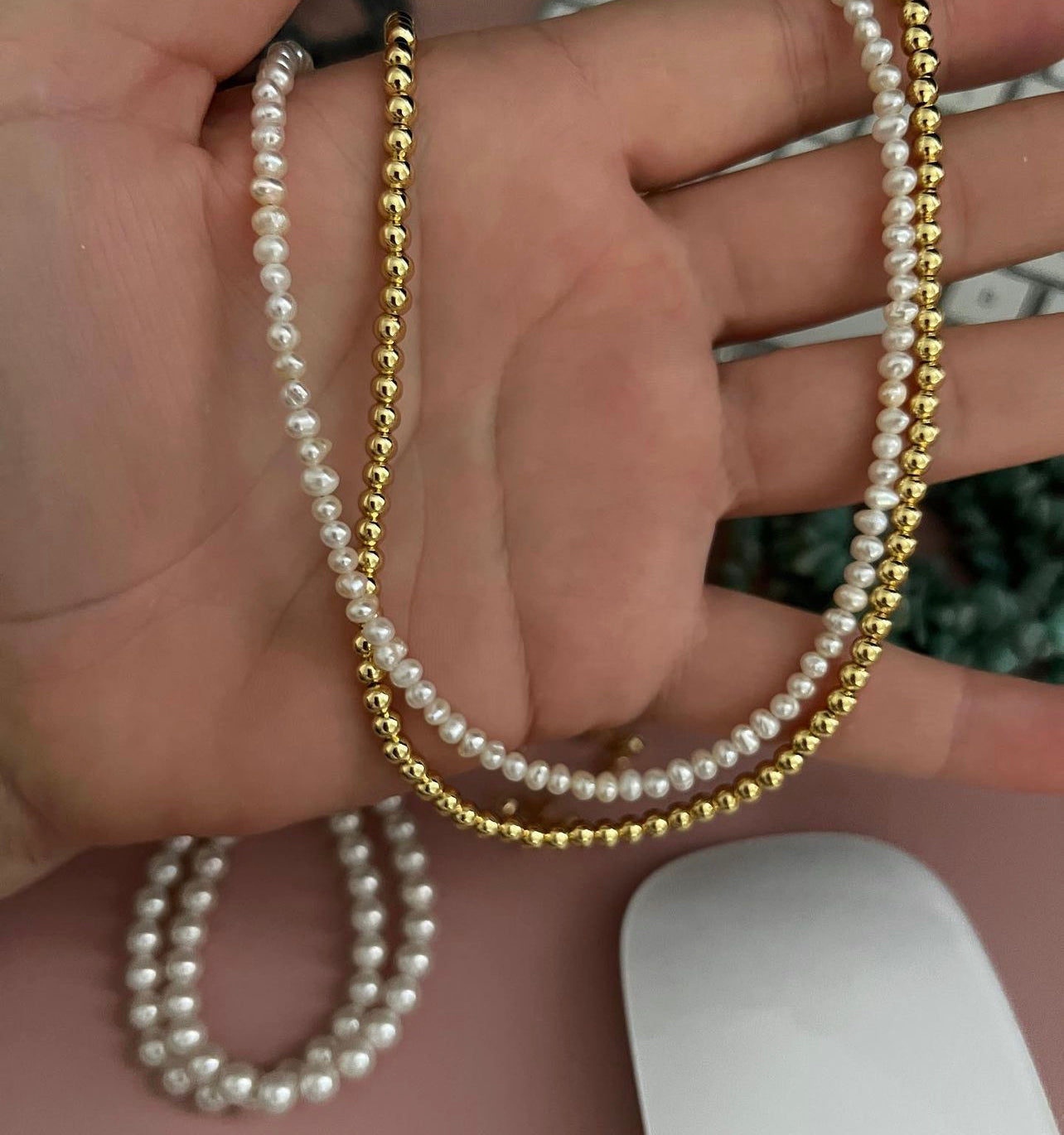 Choker mini pearl