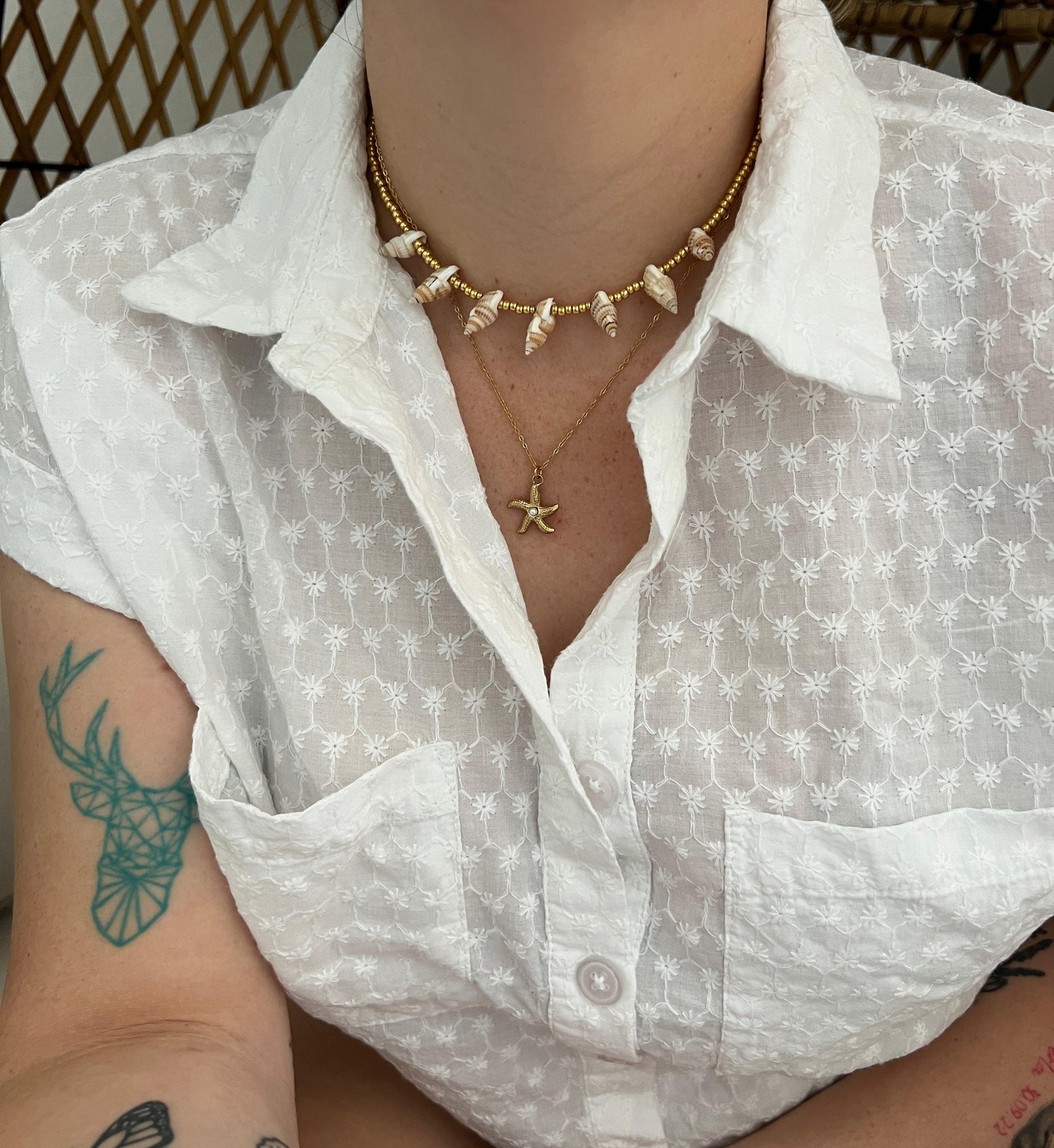 Tamboo necklace - Perla De Agua Dulce